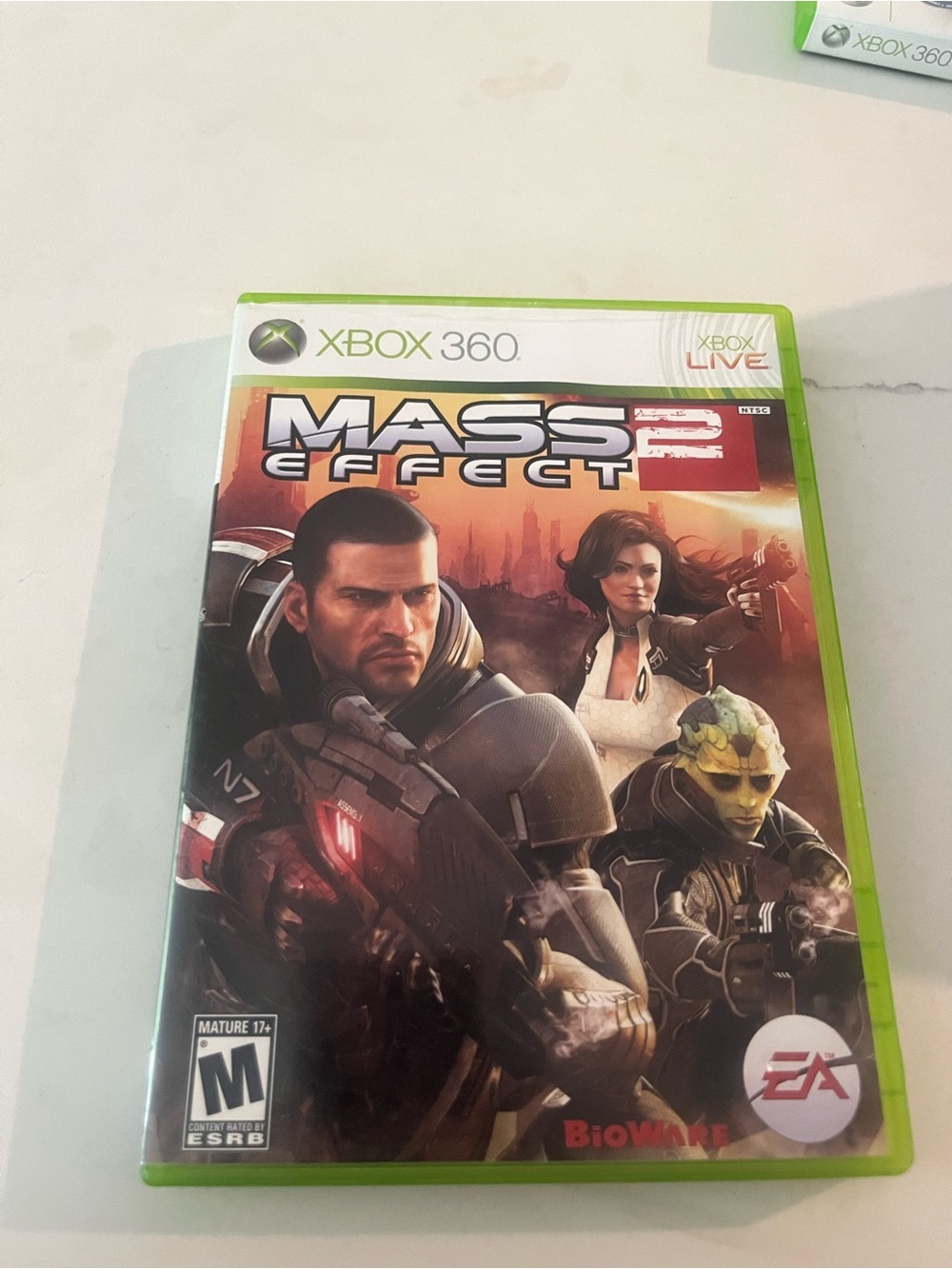 Microsoft Xbox 360 Mass Effect 2 with Green Case